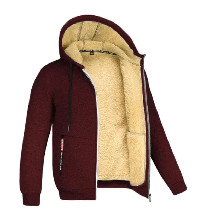 Ethan | Warme Wintervest Heren | Gebreid Design Met Wolvoering