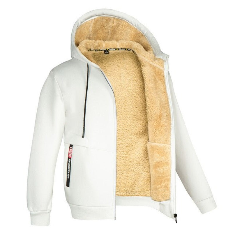 Ethan | Warme Wintervest Heren | Gebreid Design Met Wolvoering