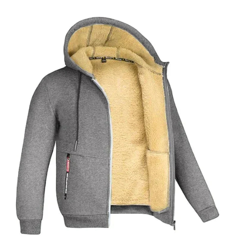 Ethan | Warme Wintervest Heren | Gebreid Design Met Wolvoering