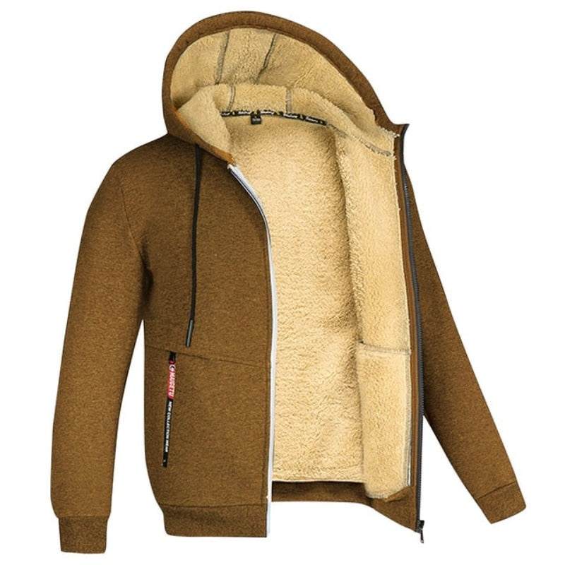 Ethan | Warme Wintervest Heren | Gebreid Design Met Wolvoering