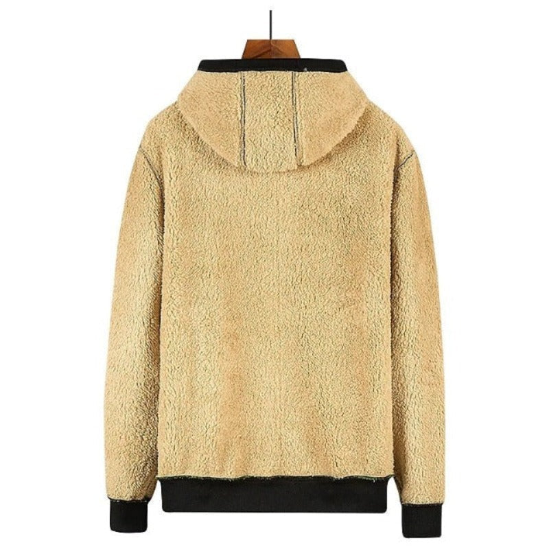 Ethan | Warme Wintervest Heren | Gebreid Design Met Wolvoering