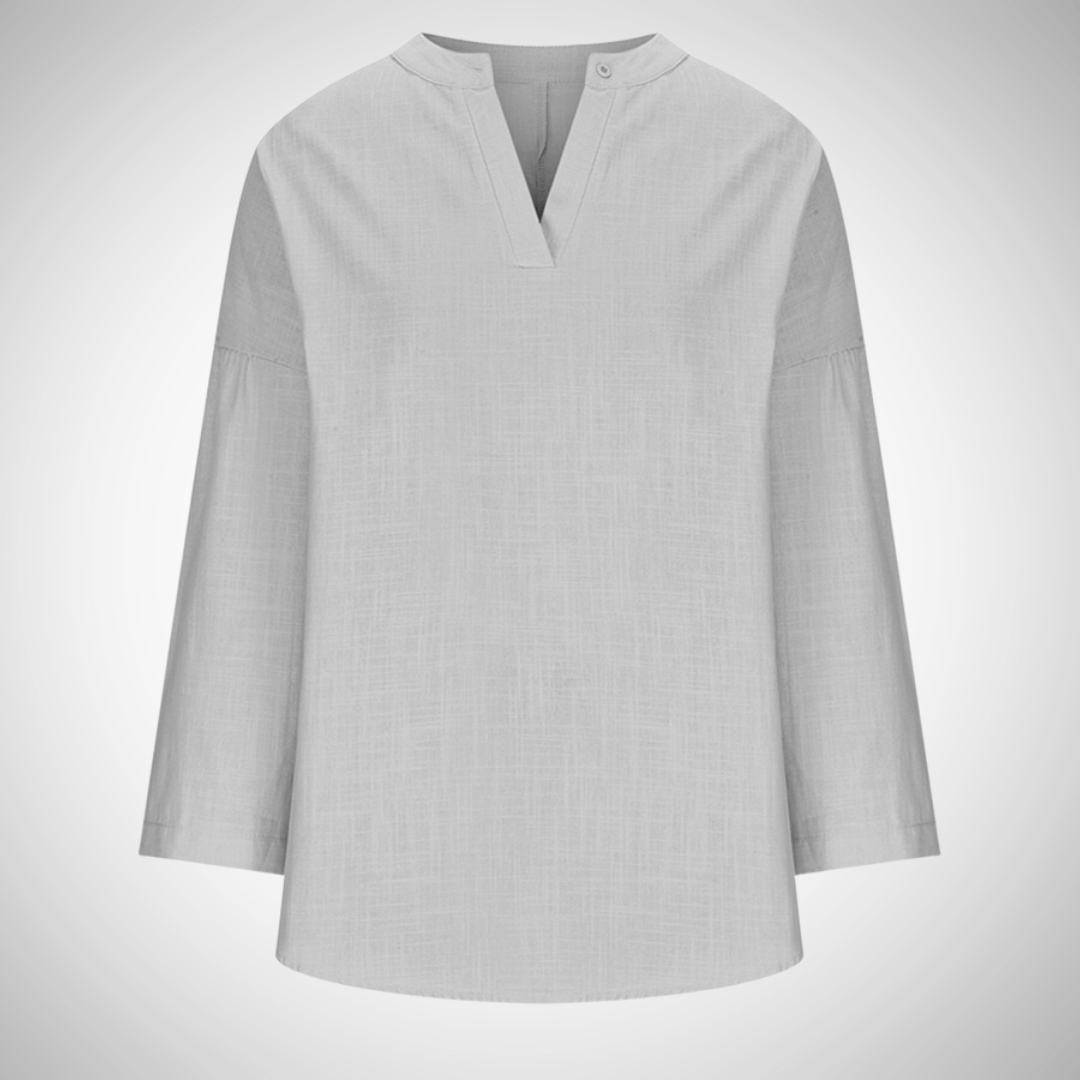 Losvallend katoenen dames shirt