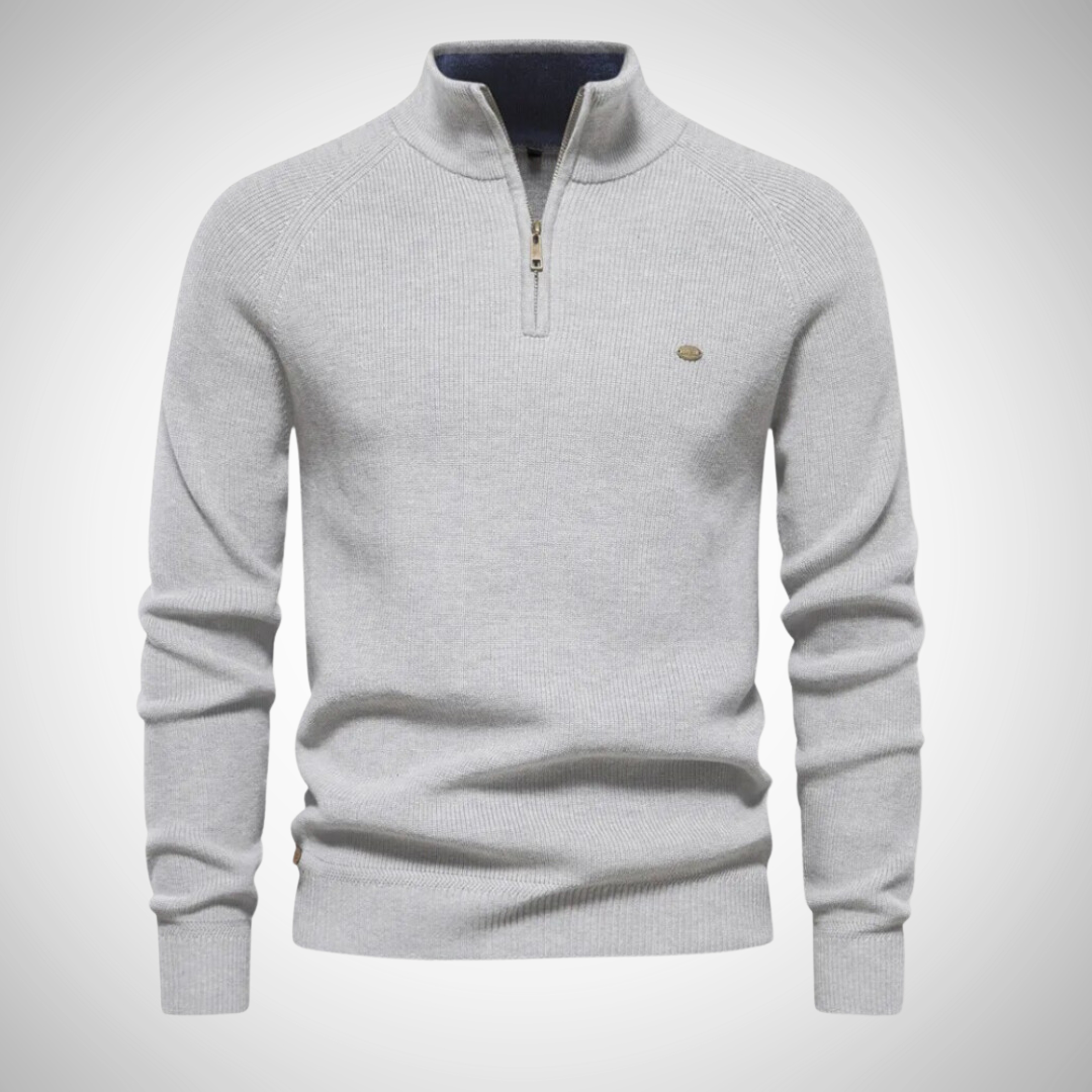 Heren Trui met Kwart Rits | Stijlvolle Pullover voor Elke Gelegenheid