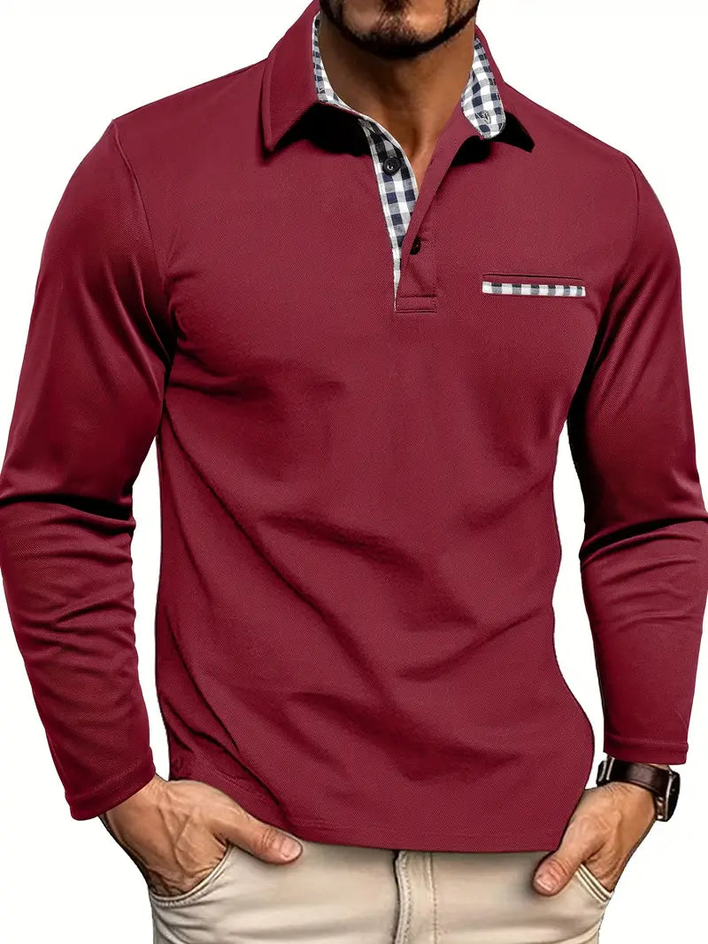 Heren polo met lange mouwen | Casual stijl met nette afwerking