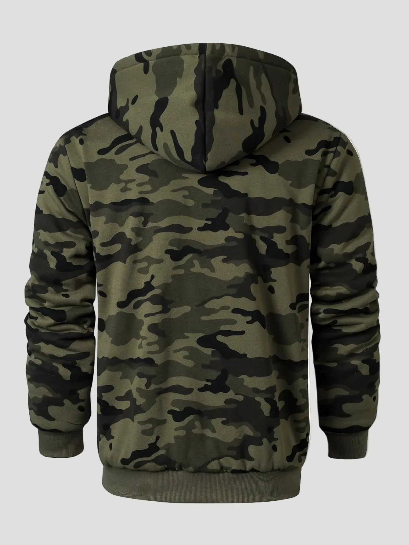 Heren Camouflage Outdoor Hoodie met Fleecevoering