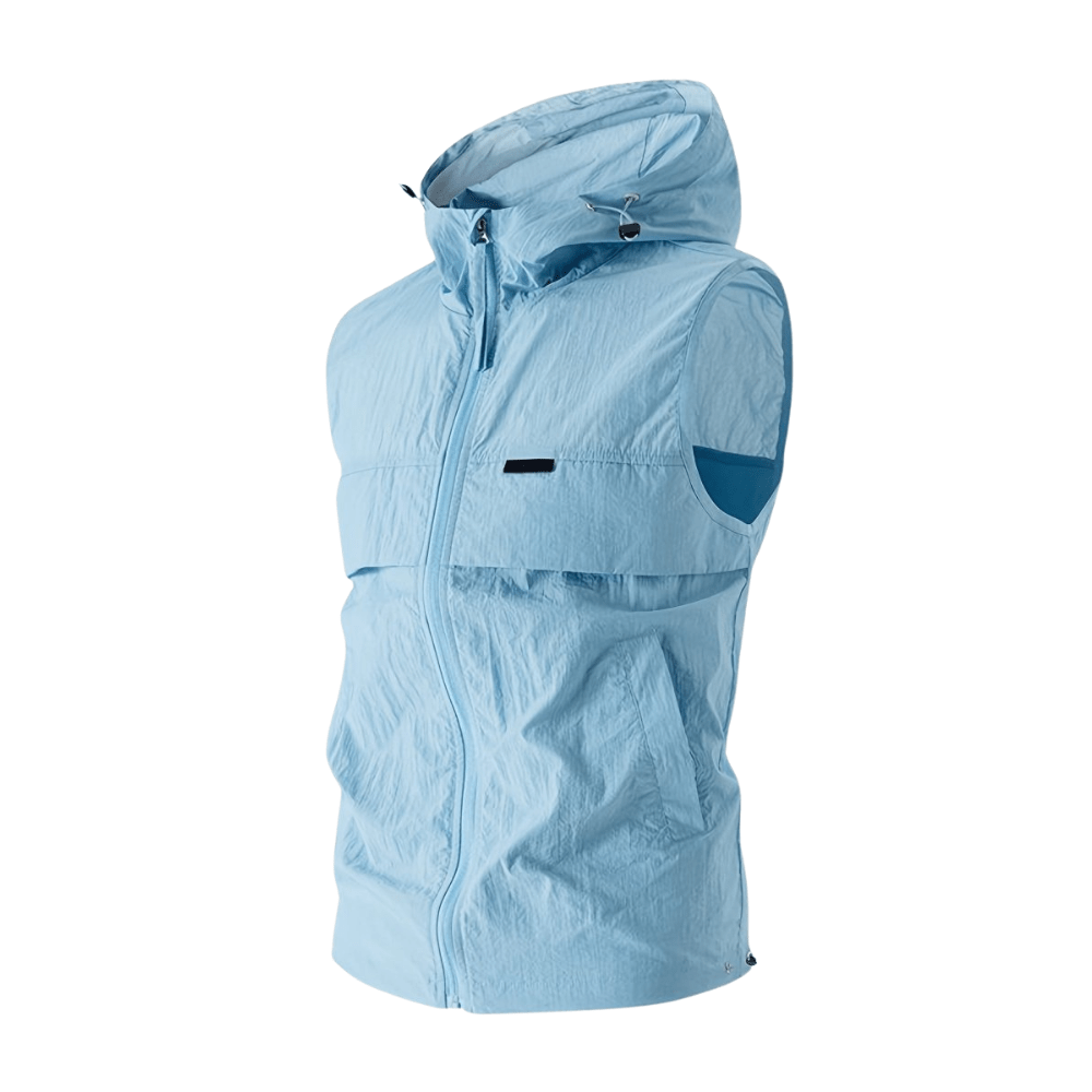 Lichtgewicht Mouwloos Vest met Capuchon