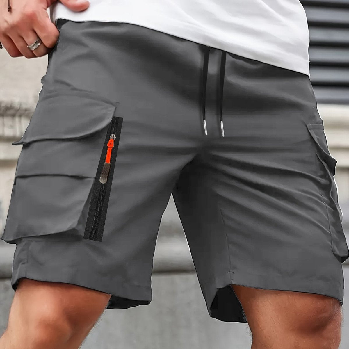 Lichtgewicht Cargo Shorts met Ritszakken voor Heren – Comfortabel voor Zomergebruik