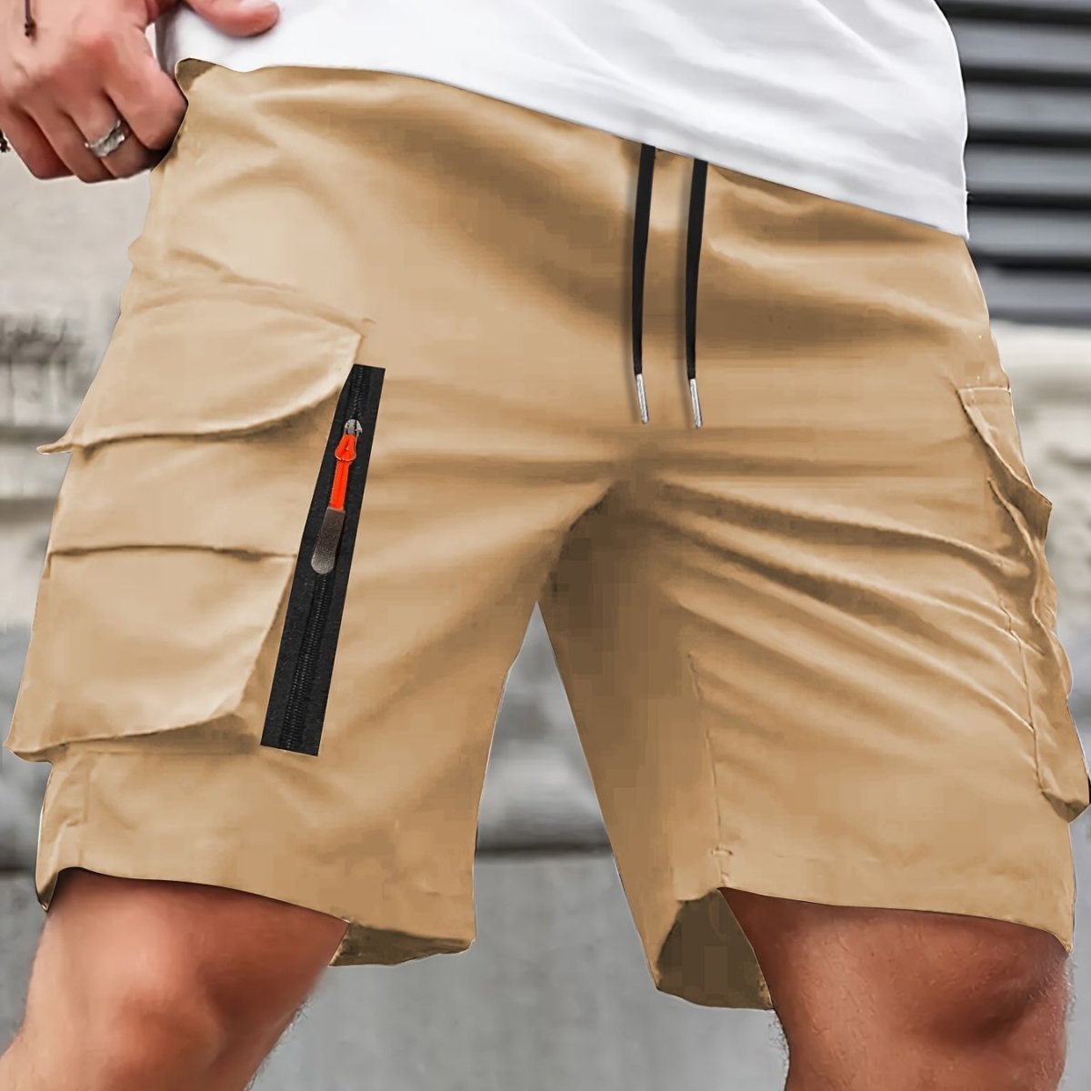 Lichtgewicht Cargo Shorts met Ritszakken voor Heren – Comfortabel voor Zomergebruik