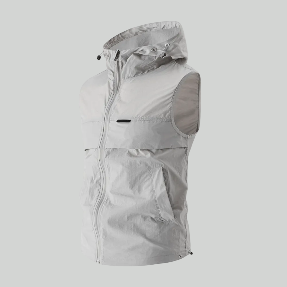Lichtgewicht Mouwloos Vest met Capuchon