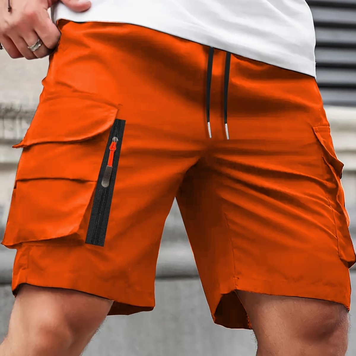 Lichtgewicht Cargo Shorts met Ritszakken voor Heren – Comfortabel voor Zomergebruik