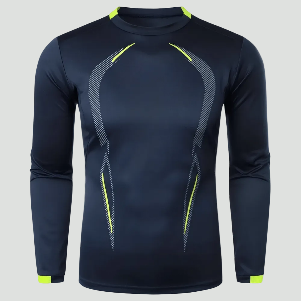 Heren Ademend Outdoor T-Shirt met Lange Mouwen – Lichtgewicht Trail Layer