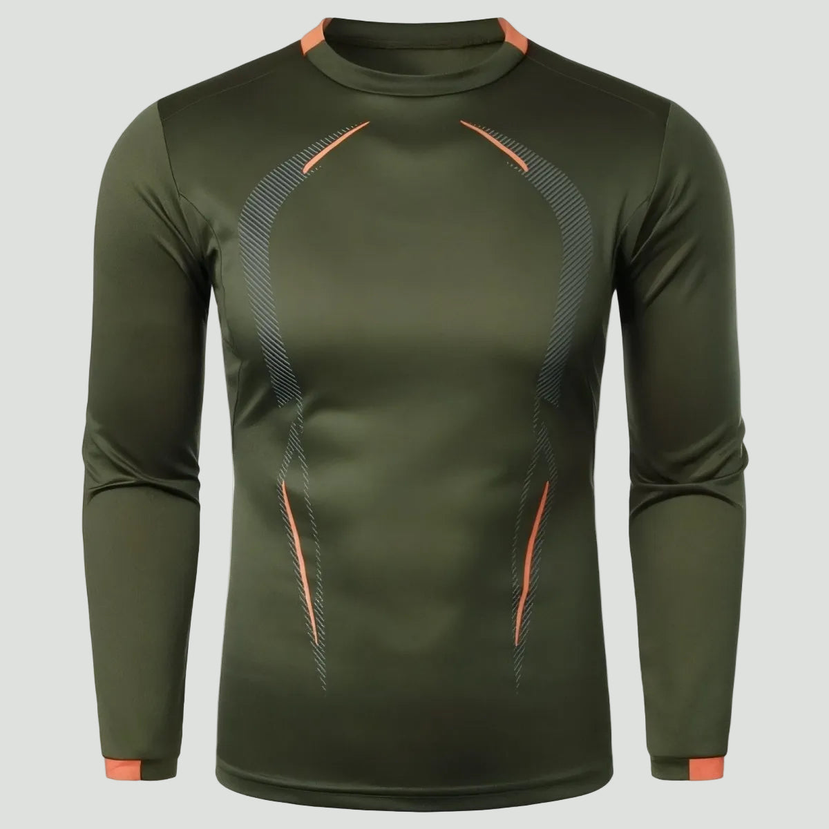Heren Ademend Outdoor T-Shirt met Lange Mouwen – Lichtgewicht Trail Layer