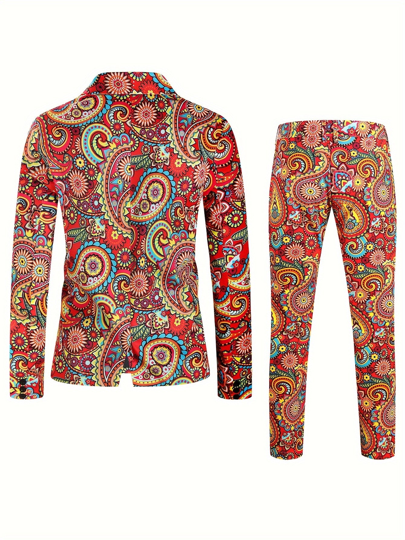 Lucian | Statement Blazer & Broek Set met Paisley Print