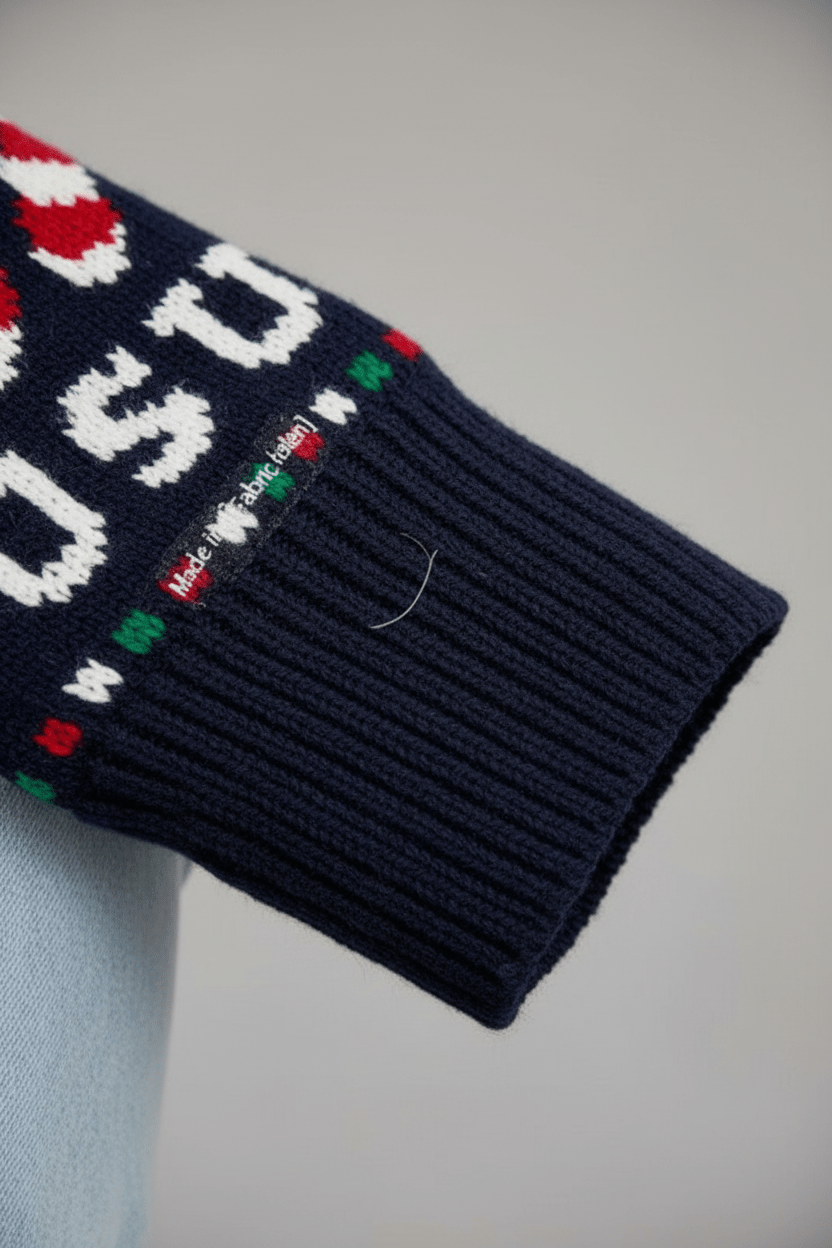 Dames Cropped Trui met Jacquard Winterprint | Relaxte Pasvorm & Seizoensstijl