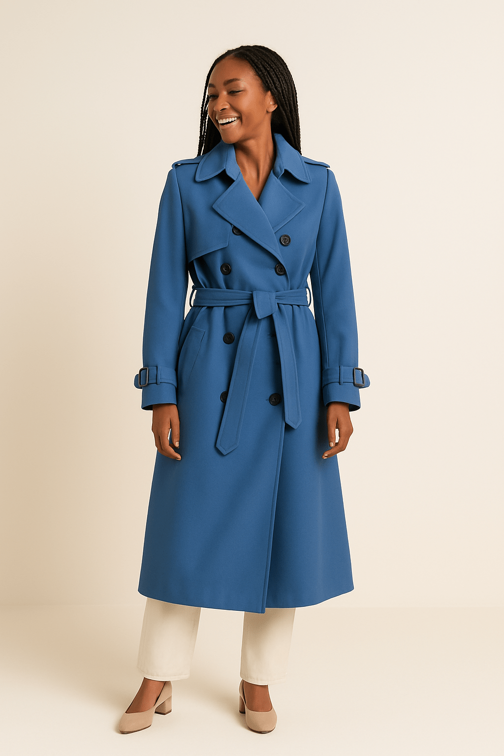 Trenchcoat Dames | Double-breasted model met ceintuur en klassieke fit