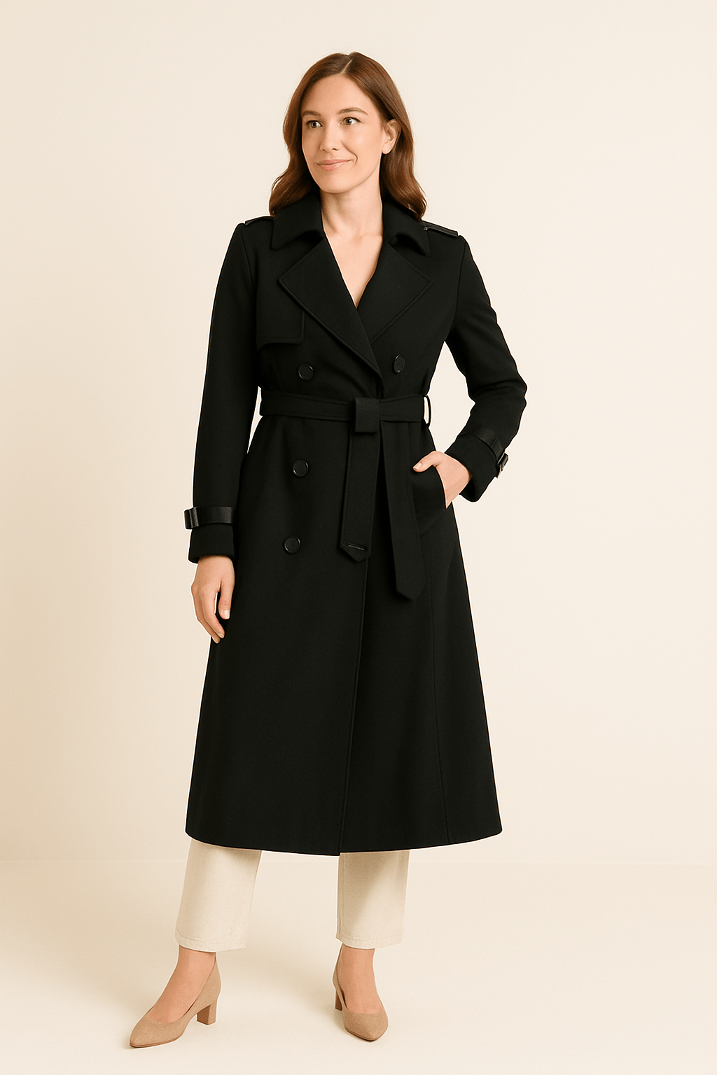 Trenchcoat Dames | Double-breasted model met ceintuur en klassieke fit
