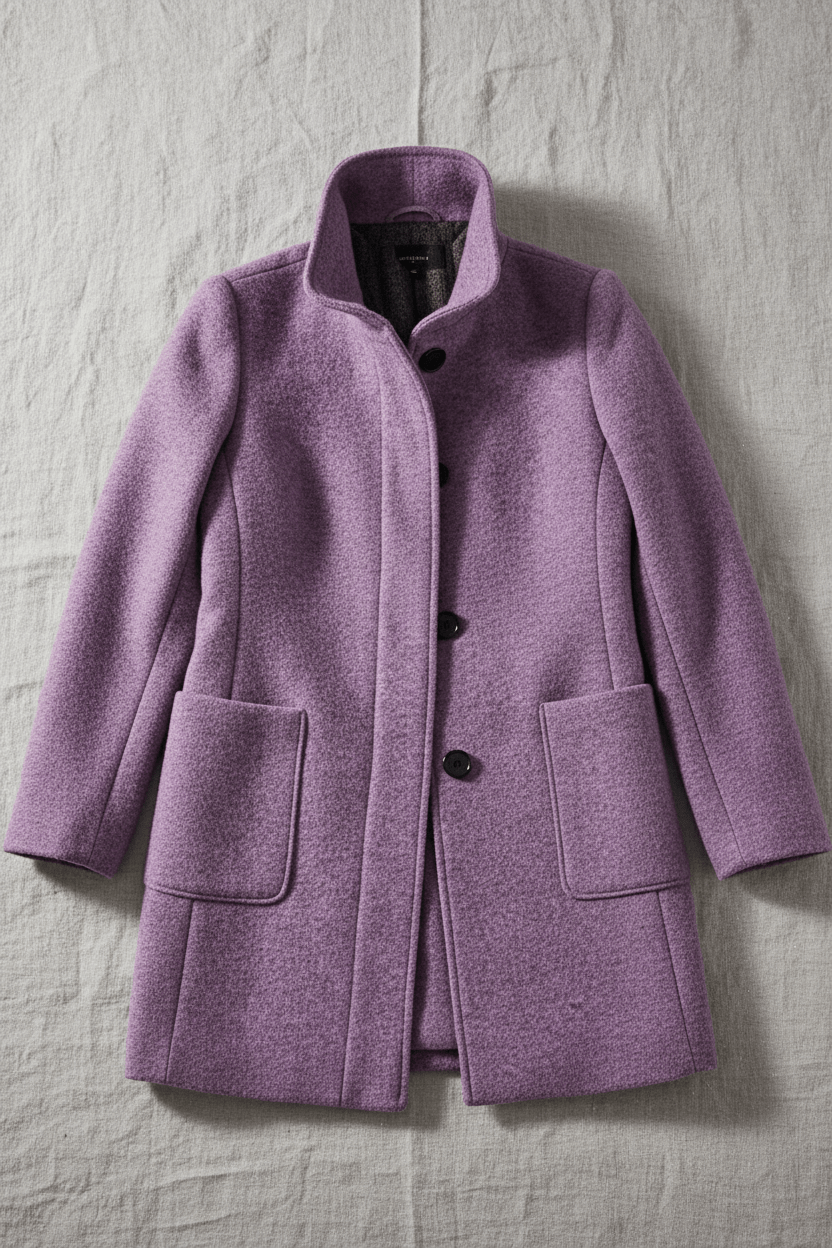 Dames jas | Elegante lange jas met opstaande kraag en tijdloze pasvorm