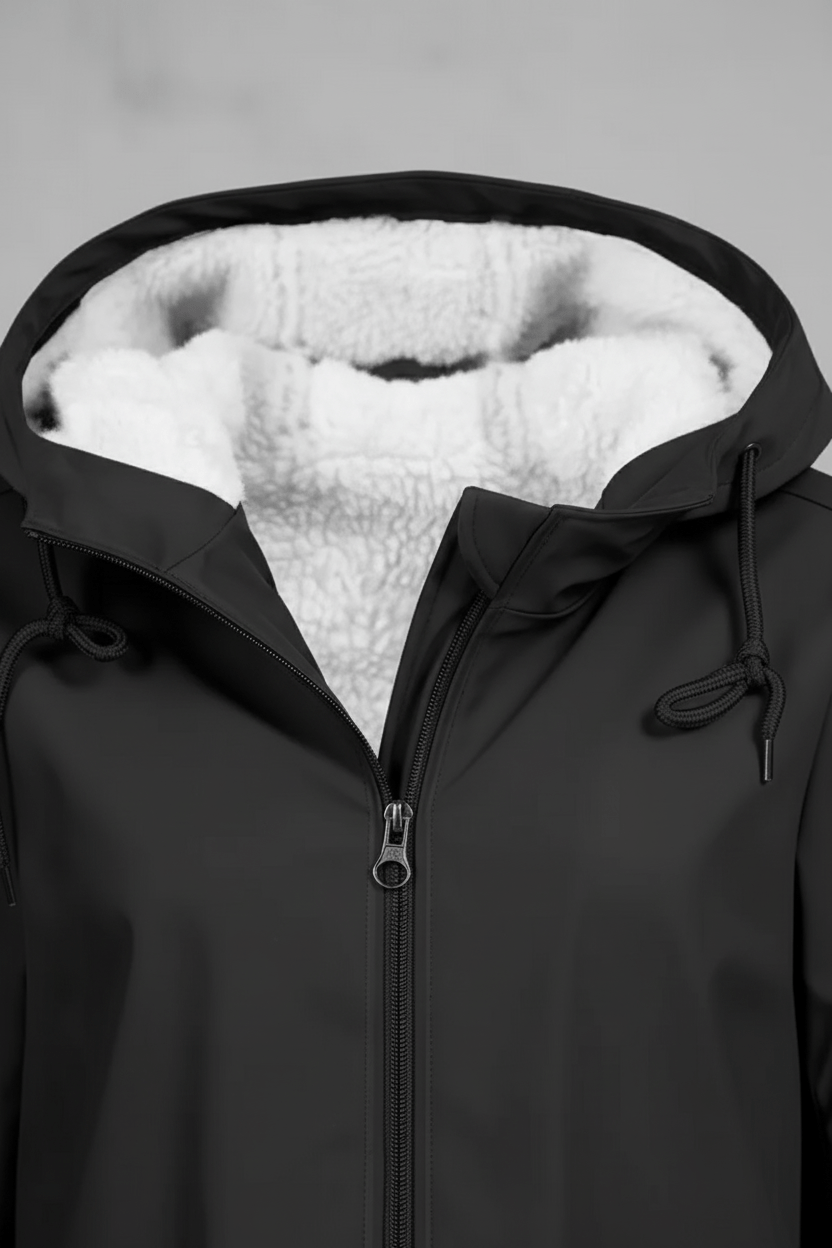 Dames trenchcoat met capuchon | Waterafstotende jas met getailleerde pasvorm