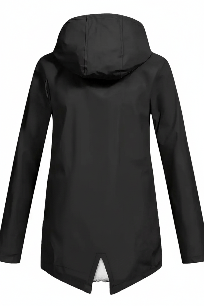 Dames trenchcoat met capuchon | Waterafstotende jas met getailleerde pasvorm