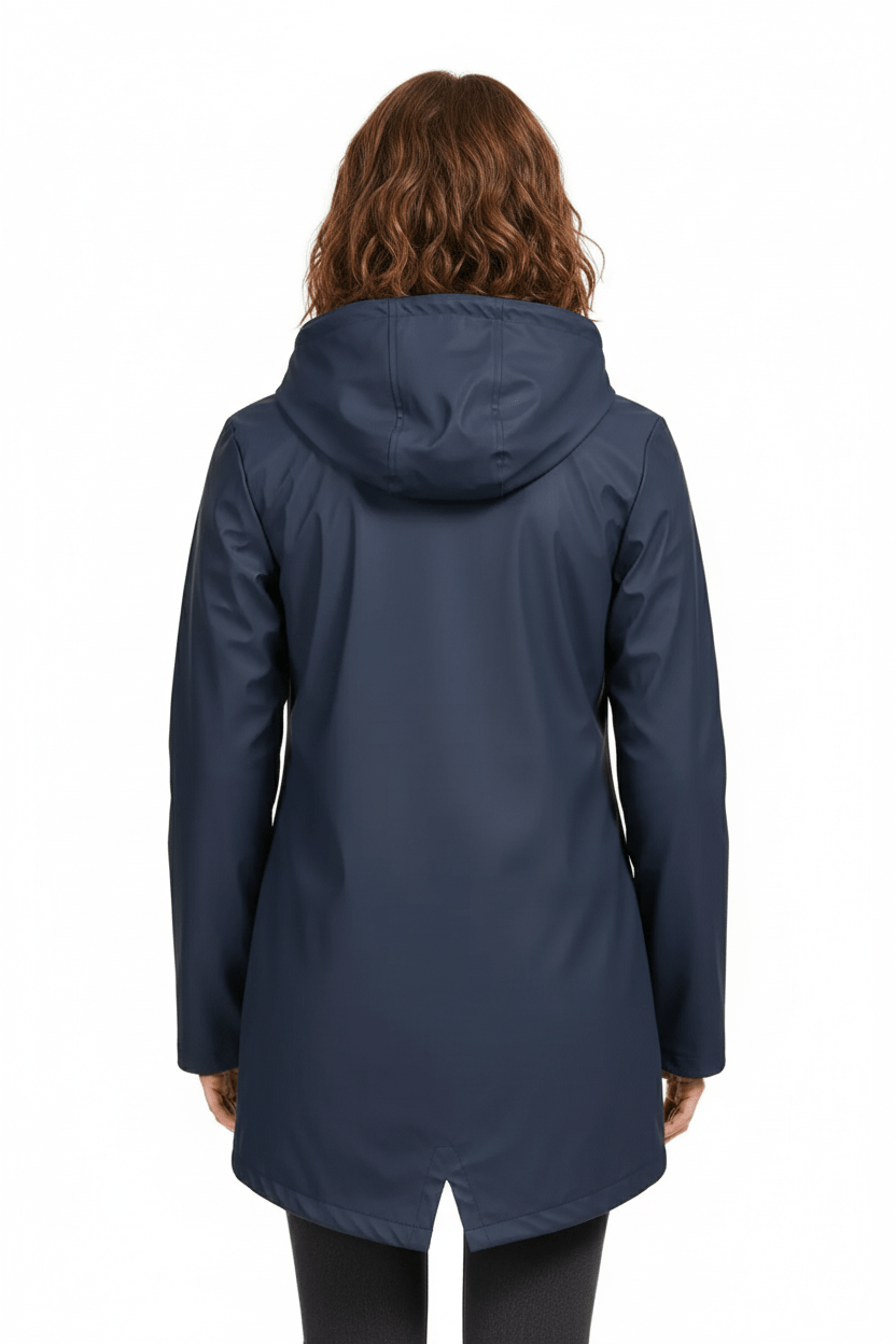 Dames trenchcoat met capuchon | Waterafstotende jas met getailleerde pasvorm