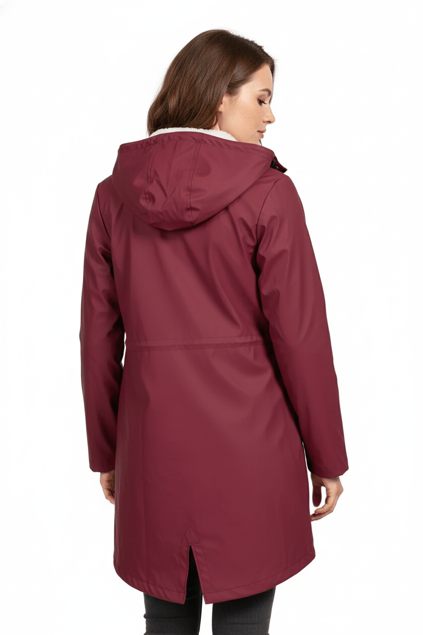 Dames trenchcoat met capuchon | Waterafstotende jas met getailleerde pasvorm
