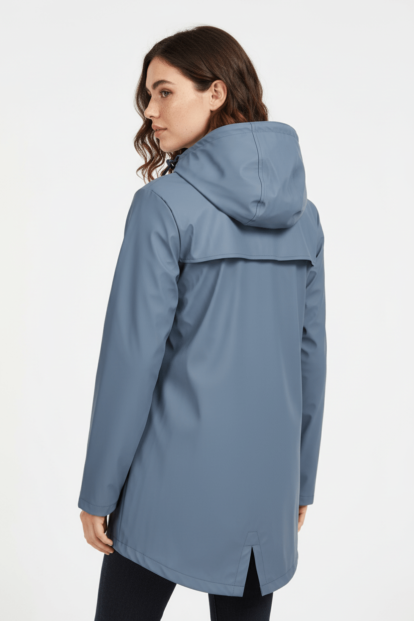 Dames trenchcoat met capuchon | Waterafstotende jas met getailleerde pasvorm