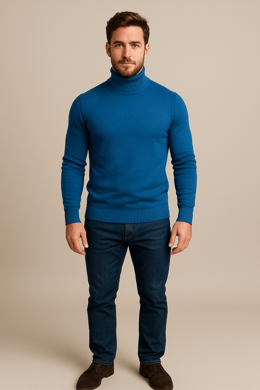Heren coltrui | Slim fit gebreid design met klassieke uitstraling