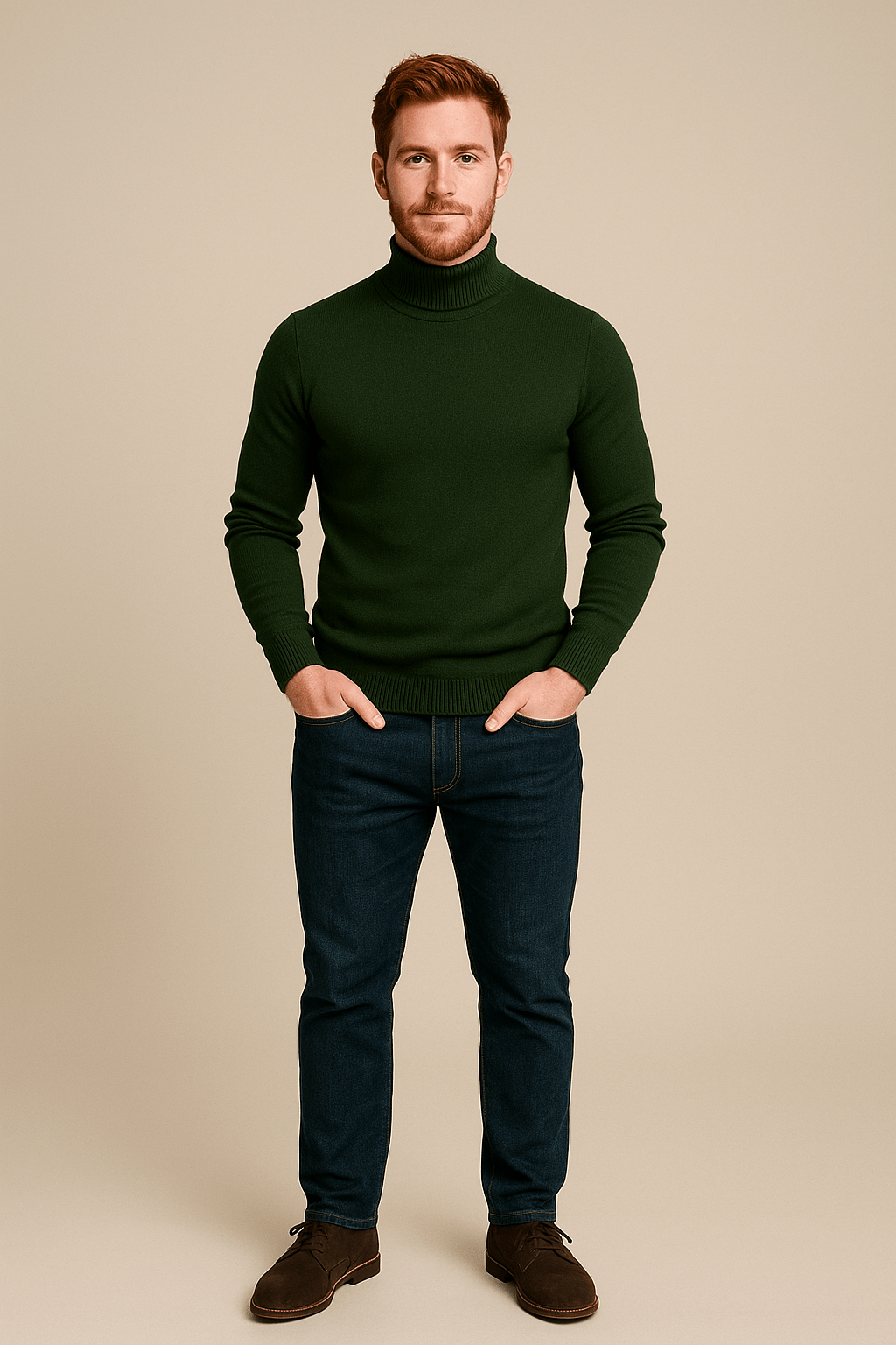 Heren coltrui | Slim fit gebreid design met klassieke uitstraling