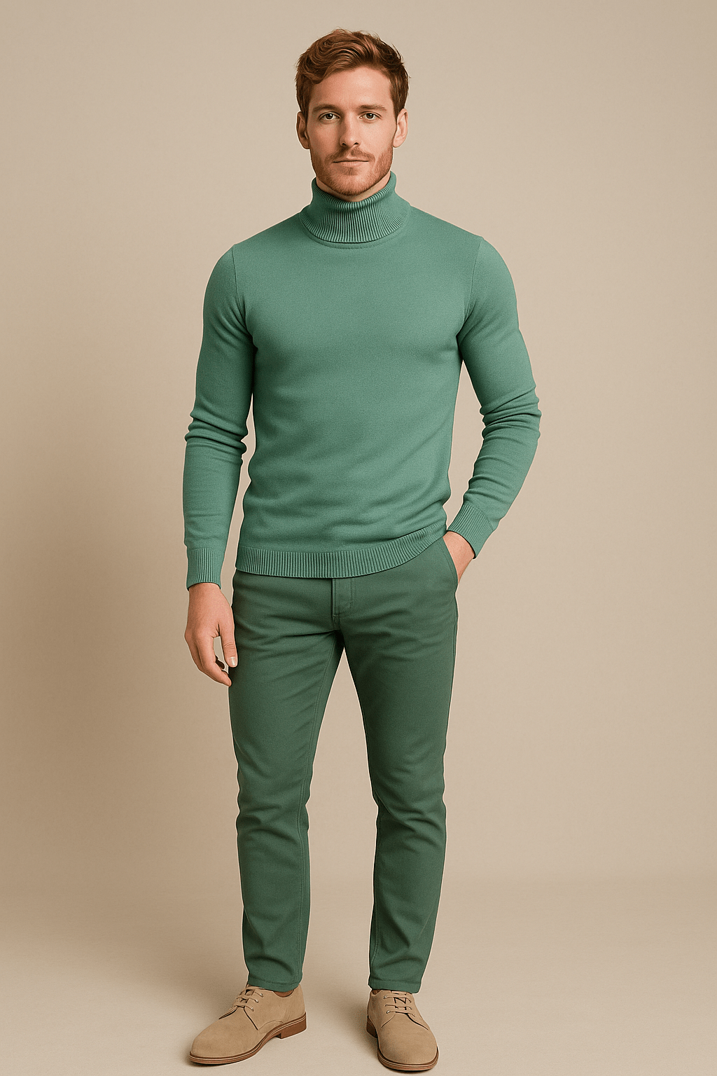 Heren coltrui | Slim fit gebreid design met klassieke uitstraling
