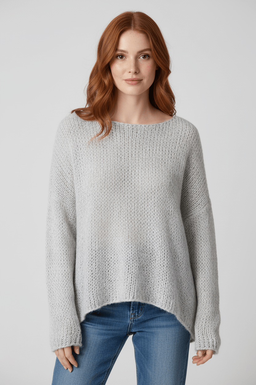 Dames Oversized Trui met Off-Shoulder Halslijn | Zacht, Warm & Casual Chic