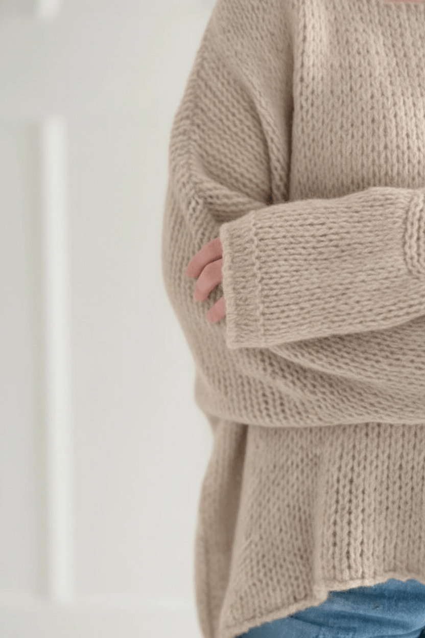 Dames Oversized Trui met Off-Shoulder Halslijn | Zacht, Warm & Casual Chic