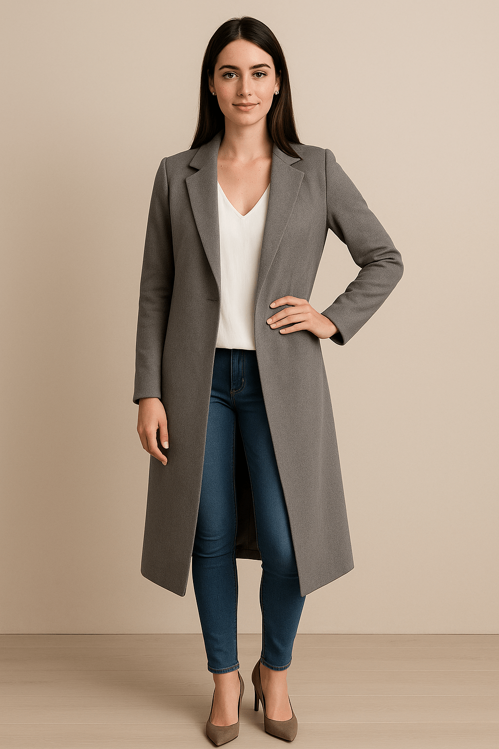 Lange trenchcoat voor dames | Stijlvolle getailleerde pasvorm