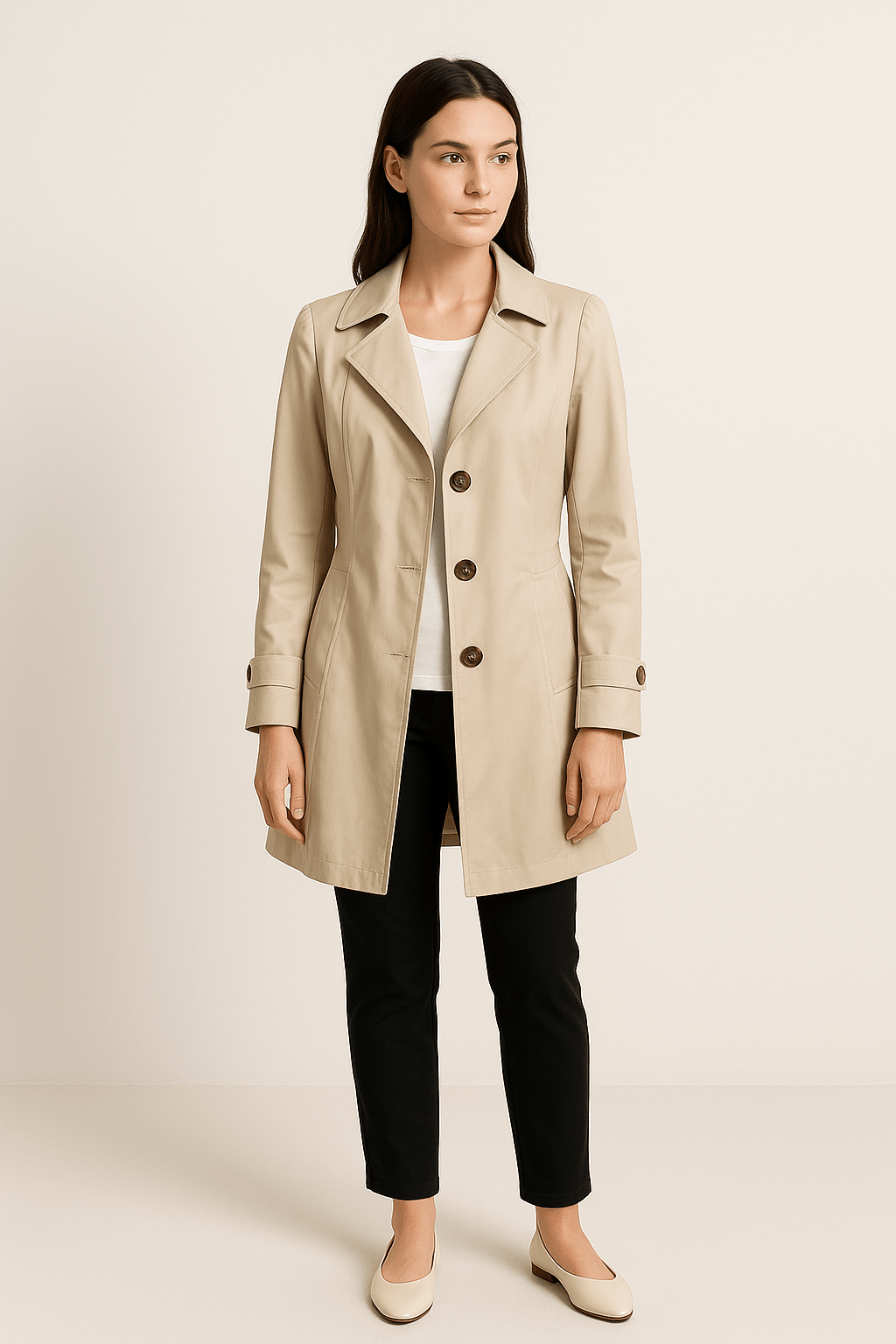 Dames Trenchcoat | Tijdloos design met moderne pasvorm