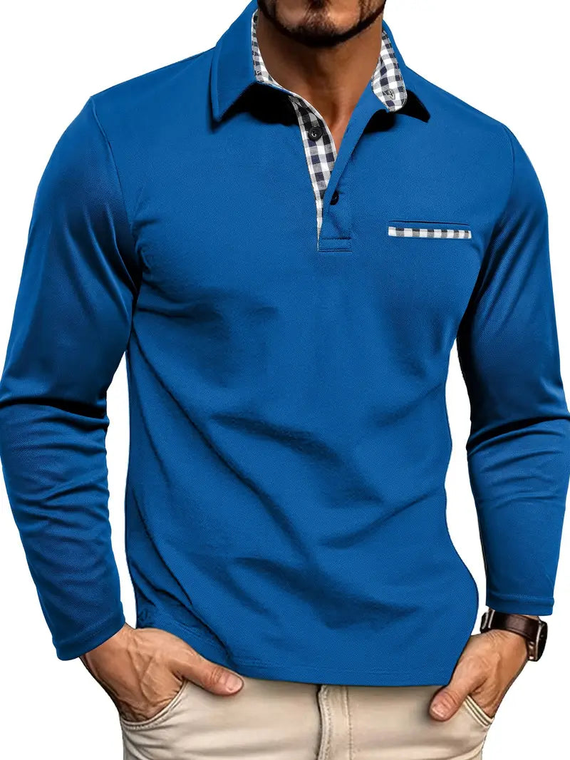 Heren polo met lange mouwen | Casual stijl met nette afwerking