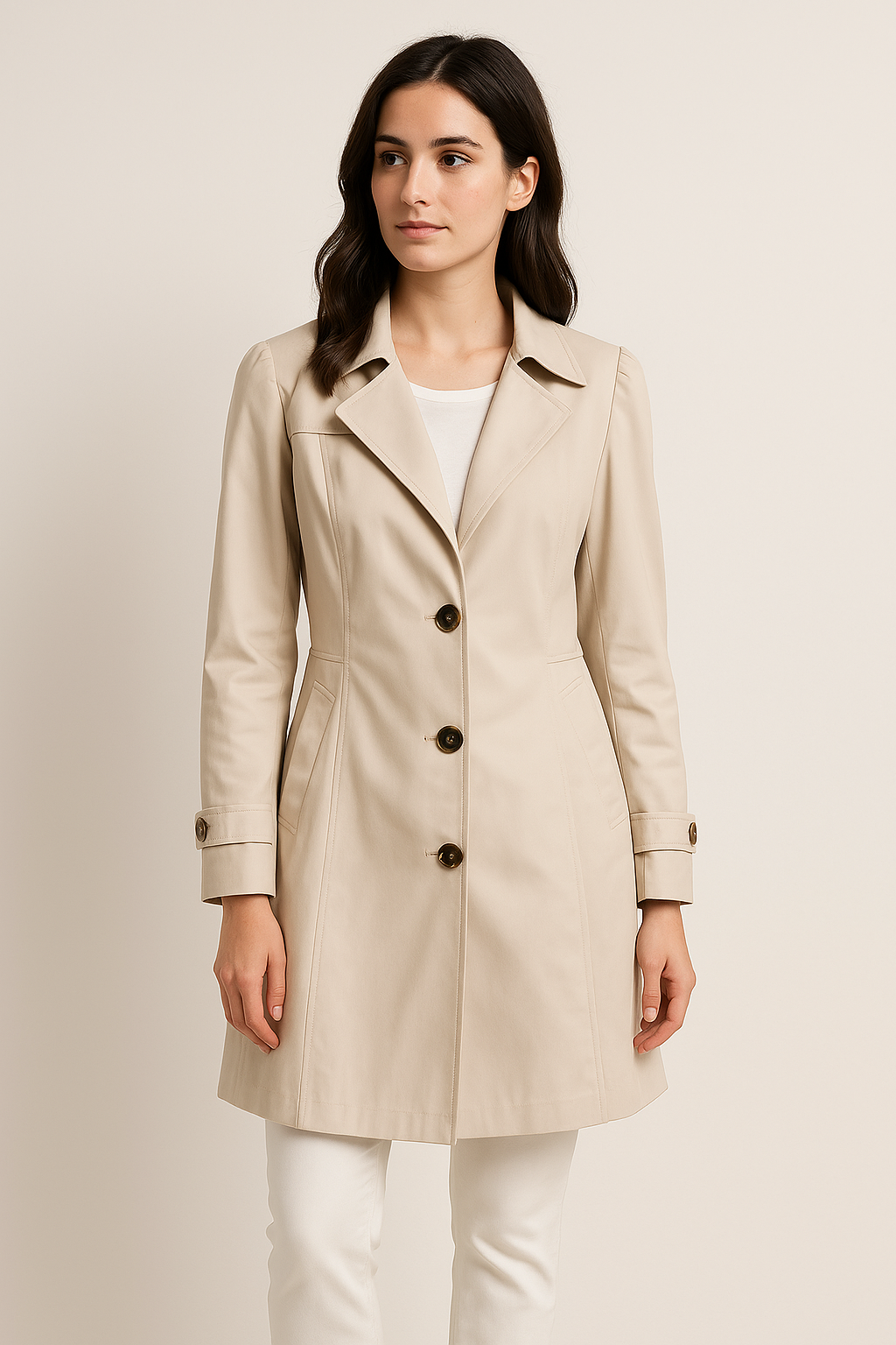 Dames Trenchcoat | Tijdloos design met moderne pasvorm