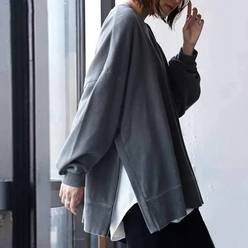 MAEVE | Oversized Trui met Ronde Hals – Stijlvol & Comfortabel