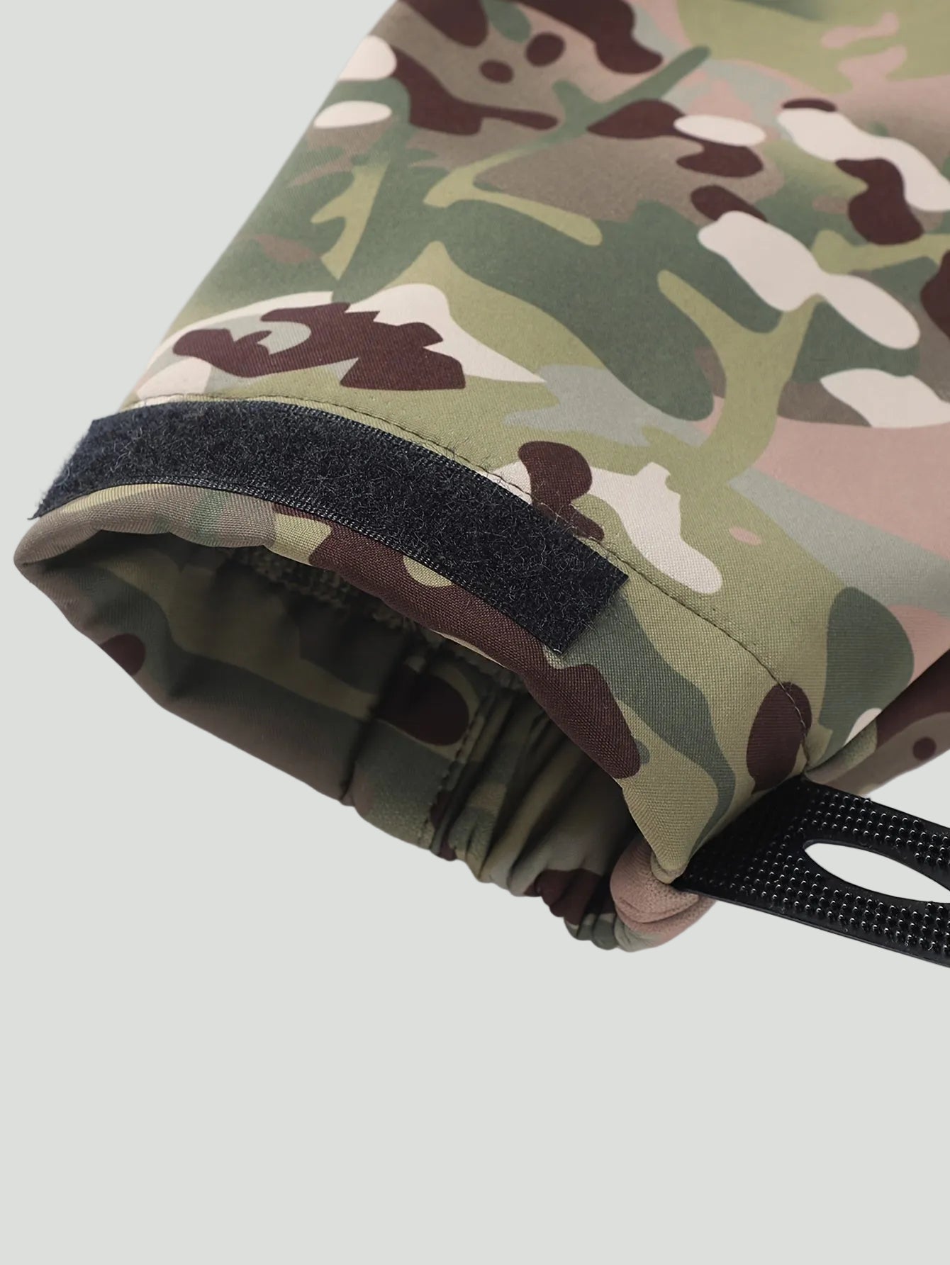 Camouflage Softshell Jas voor Heren – Outdoor Laag met Capuchon voor Koud Weer