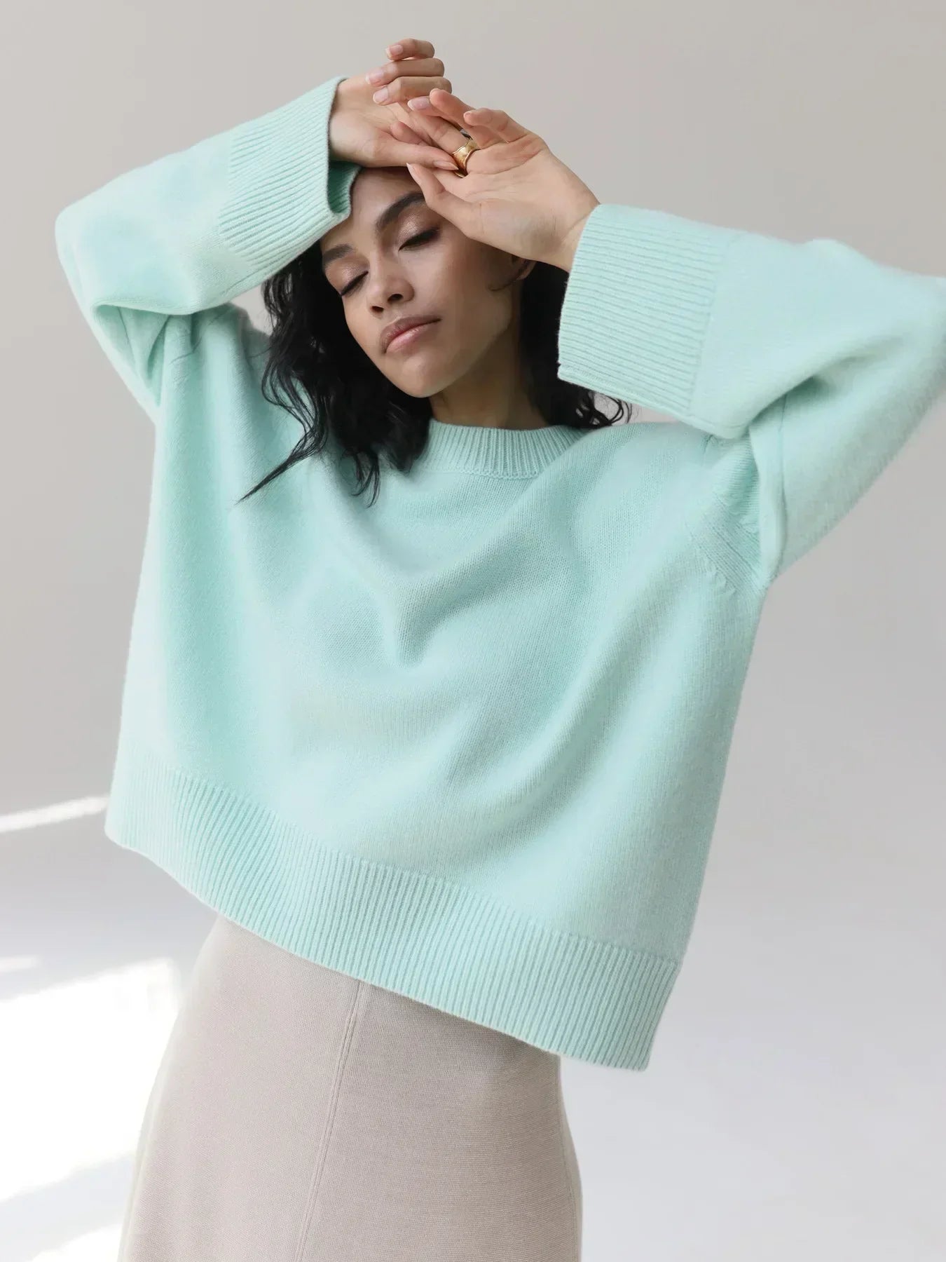 Oversized trui dames – Zachte ronde hals en casual stijl