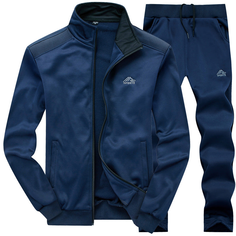 Mode Outlet | Gevoerd Heren Trainingspak met Kraag – Stijlvol & Comfortabel
