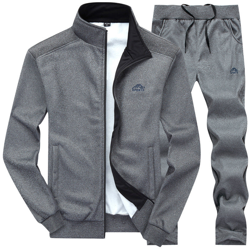 Mode Outlet | Gevoerd Heren Trainingspak met Kraag – Stijlvol & Comfortabel