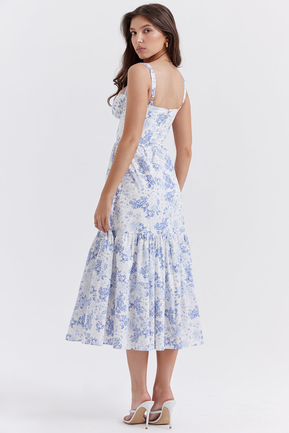 Mode Outlet | Midi Zomerjurk met Bloemenprint – Vrouwelijk & Luchtig