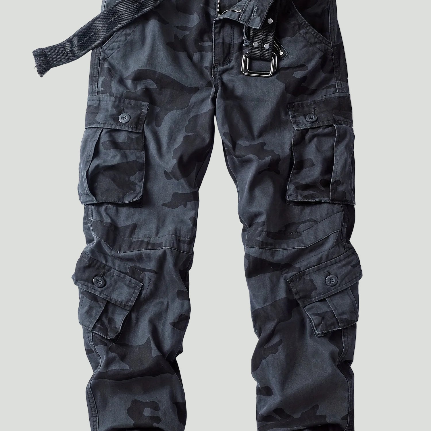 Lange Cargo Broek voor Heren met Multi-Pocket Ontwerp