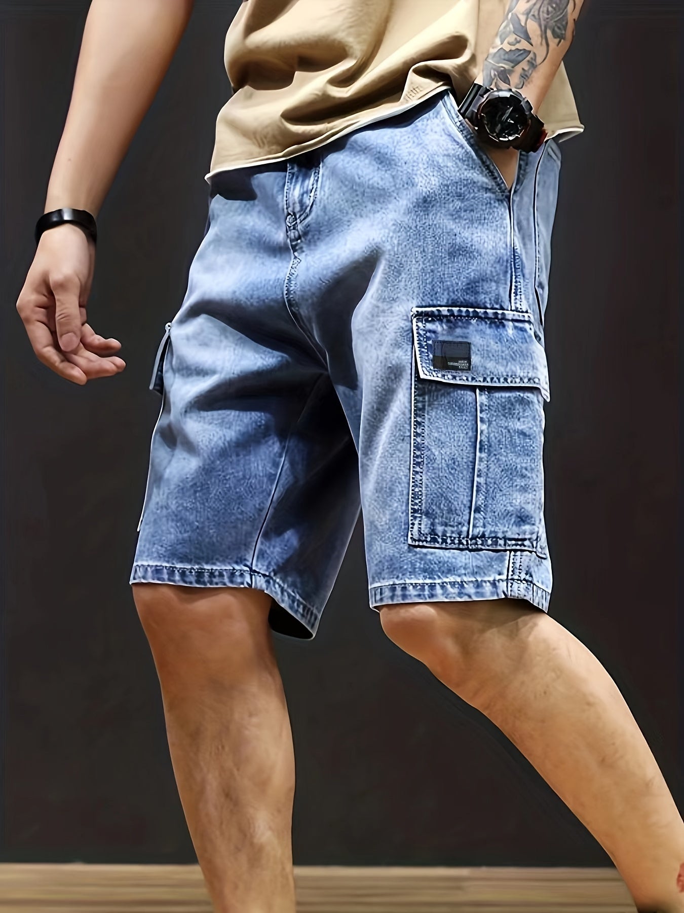 Liam | Cargo Denim Shorts voor Heren – Comfort, Stijl & Functionaliteit