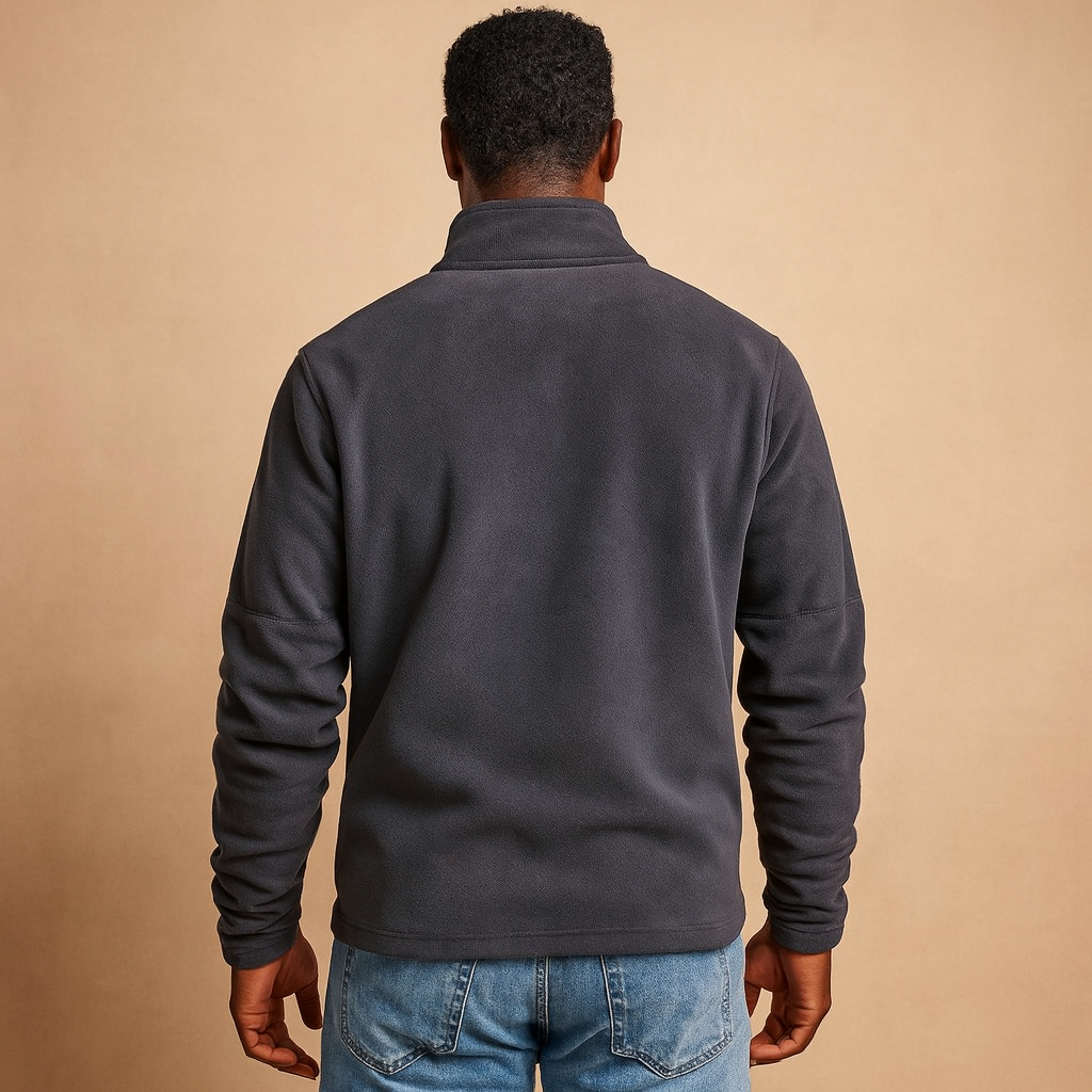 Fleece Pullover Heren | Trui met Halve Rits en Zachte Fleece