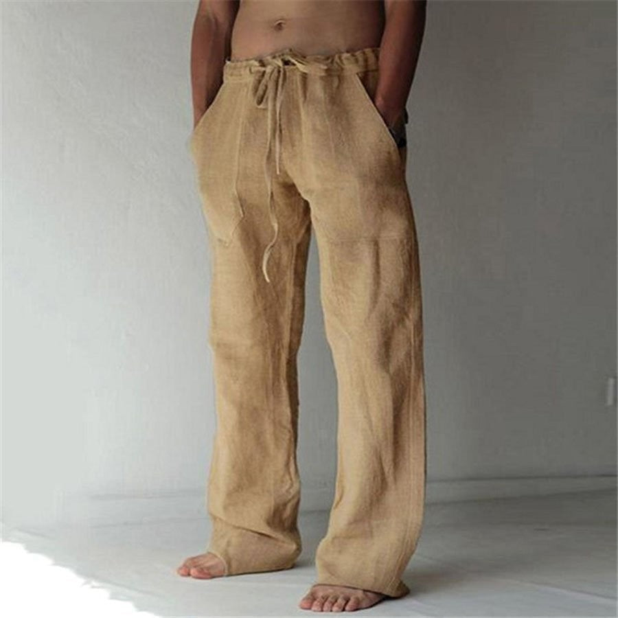 Levi | Zachte linnen vrijetijdsbroek voor heren met ultiem comfort en zomerse elegantie