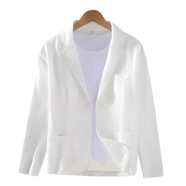 CAS | Elegante Italiaanse linnen blazer voor heren met verfijnde charme en moderne look