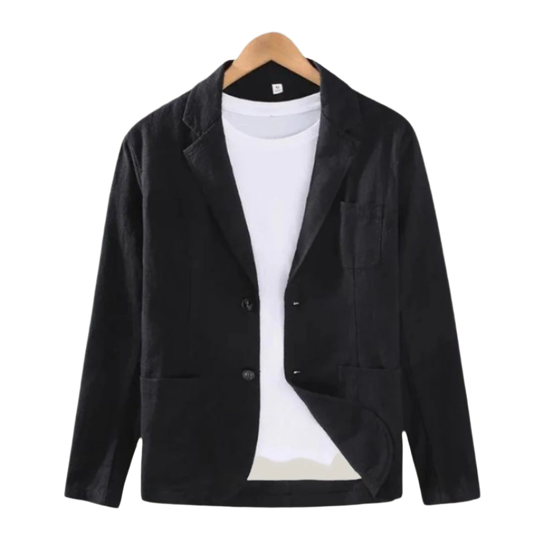 CAS | Elegante Italiaanse linnen blazer voor heren met verfijnde charme en moderne look