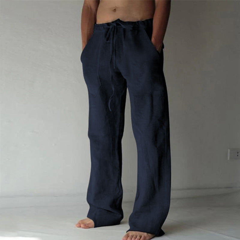 Levi | Zachte linnen vrijetijdsbroek voor heren met ultiem comfort en zomerse elegantie