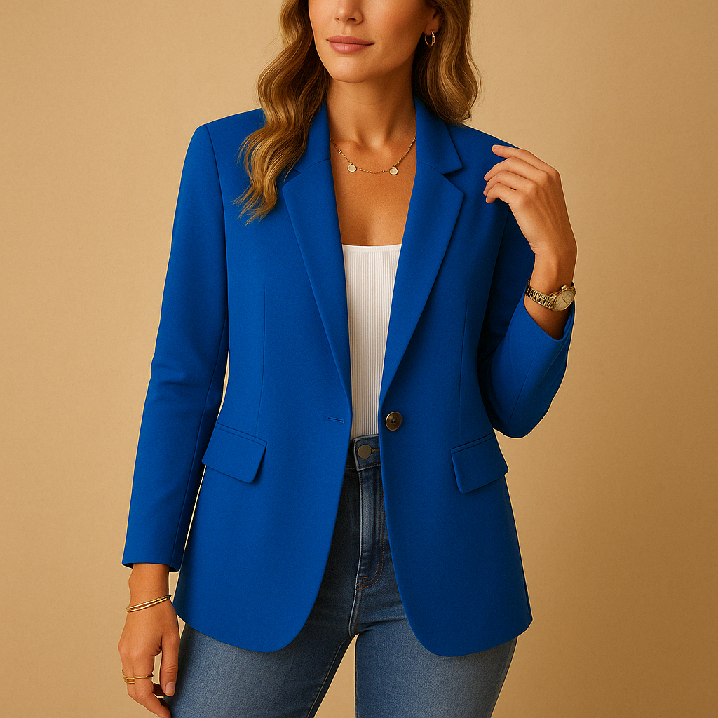 Dames blazer met getailleerde pasvorm | Elegant & comfortabel ontwerp