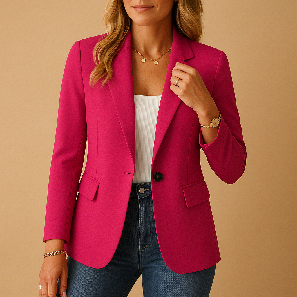 Dames blazer met getailleerde pasvorm | Elegant & comfortabel ontwerp